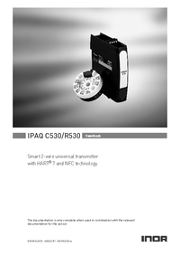 Thumbnail of document Manual - IPAQ C530 / C530X Universal HART-Compatible 2-Wire Tx